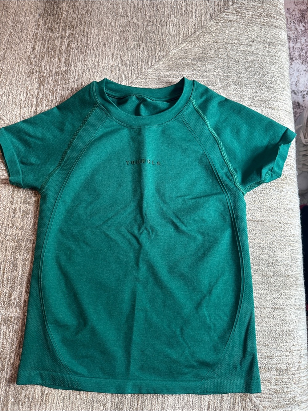 YoungLA Green Compression Athletic Crewneck Tee